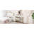Velvet Upholstered Vanity Desk With Chair, Vanity Set With 5 Big Drawers, Makeup Table With Padded Chair, Marble-Look Sticker Top Dressing Table With Left/Right Adjustable Storage-1105125886