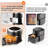 6-IN-1 Glass Air Fryer,4.5QT Air Fryer with Viewing Glass Pot, Air Fry, Roast, Reheat, Dehydrate, Air Crisp Technology,Nonstick & Dishwasher Safe Basket,97% Less Oil,Features Digital Timer-107328753