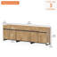 Crédence de rangement l 94,5 po Aadam-281602662