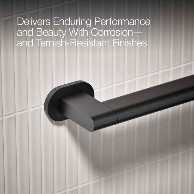 Belay Grab Bar, Matte Black, 1.75" H x 42" L