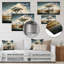 Surréalisme, paysage désertique I - art mural surréalisme en métal-80251751