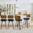 26" Mid-Century Modern Swivel Faux Leather Upholstered Wood Counter & Bar Stool-830138022-819236525