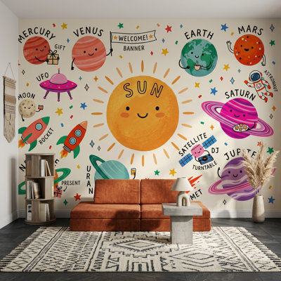 Adhésif mural à espace solaire