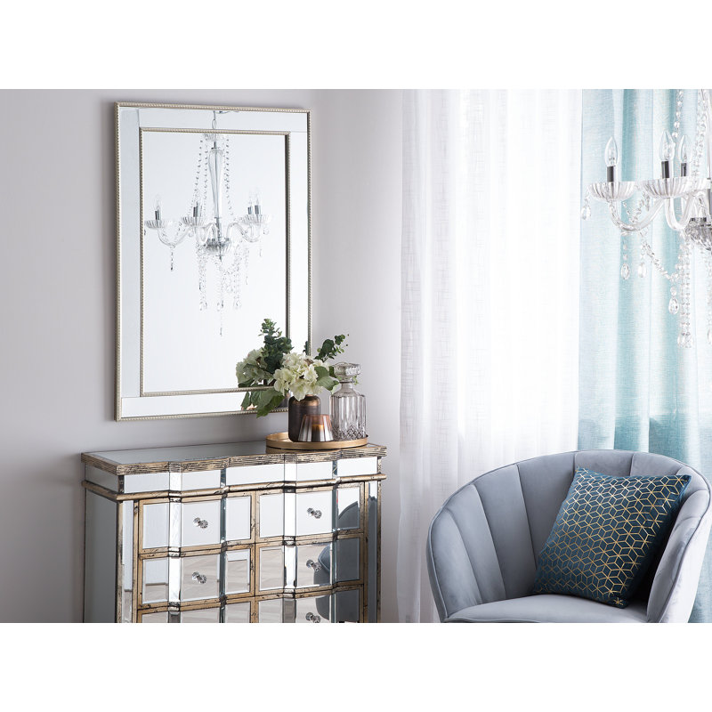 Caspar Flat Wall Mirror, 91cm H x 61cm W