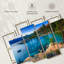 Lake Tahoe Lake Tahoe, scène de port de sable sur toile, ensemble de 4 pièces-92788121