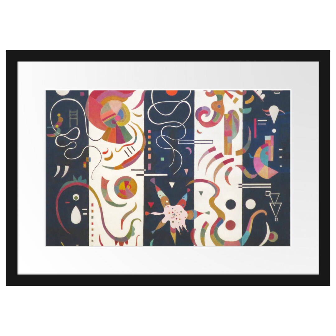 Gerahmter Kunstdruck Striped von Wassily Kandinsky