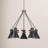 Byers 5-Light Dimmable Wagon Wheel Chandelier-24488985-54499077