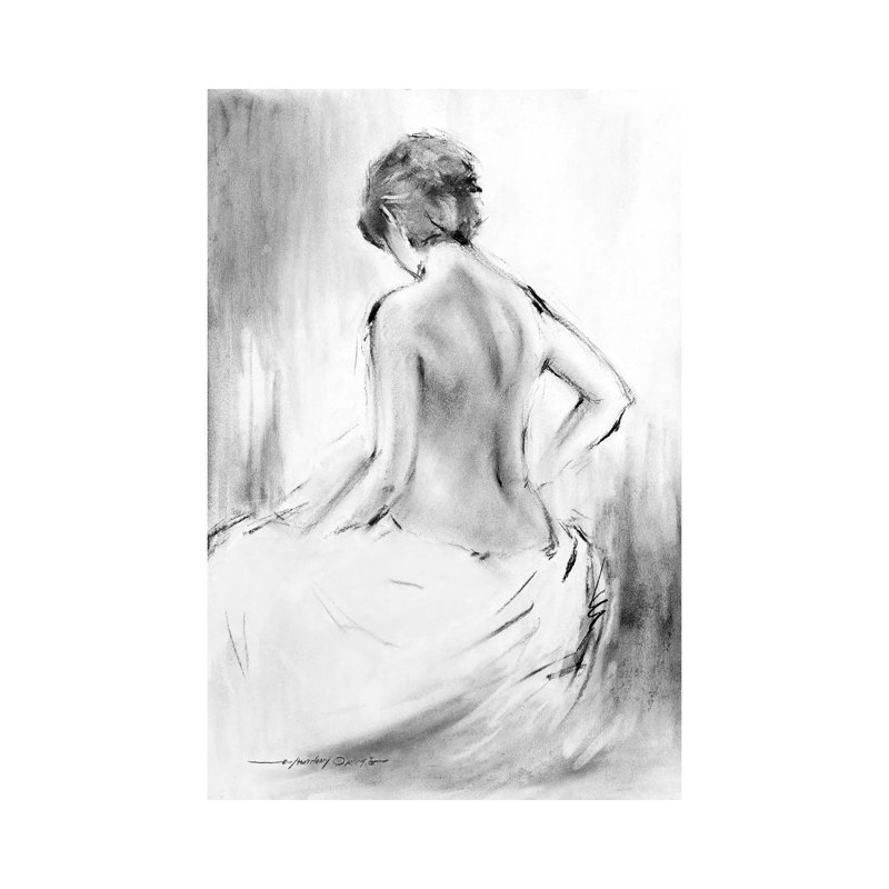 Soft Silhouette V by E.A. Orme - Wrapped Canvas Painting, 66.04 cm H x 45.72 cm W x 1.91 cm D