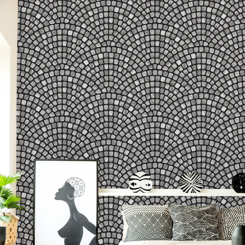 Rouleau de papier peint pelez et collez High Littleton Terrazzo, L 16,67 po x l 25 po