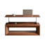 Table basse 43,3 po à plateau relevable moderne en placage de bois massif-141528328