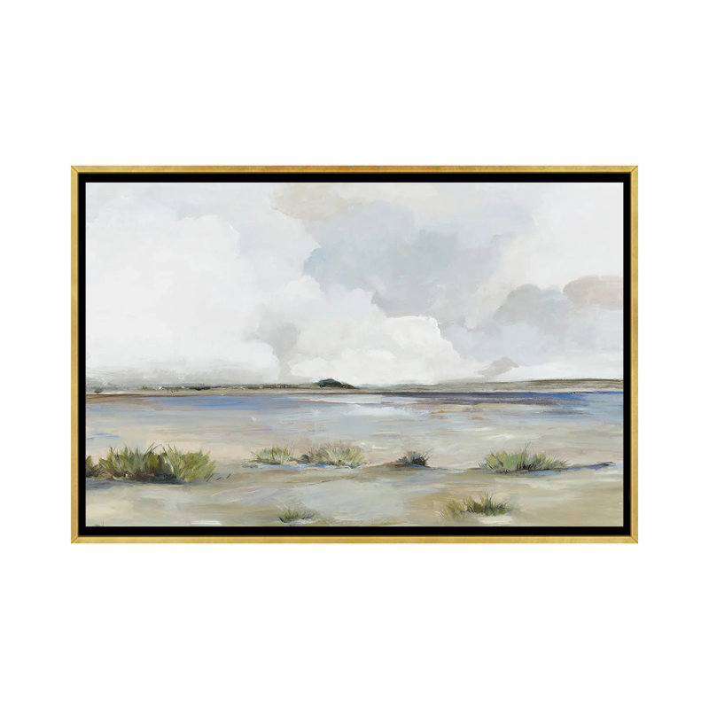 Long Island - reproduction d'art murale - toile encadrée, H 18 po x l 26 po, Doré