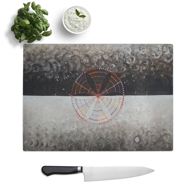 The Swan No.10 by Hilma Af Klint Chopping Board, 0.4cm H x 20cm W x 28.5cm L