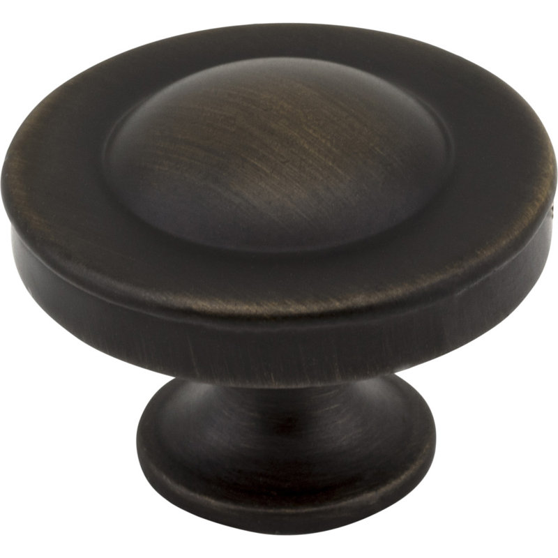 Cordova Mushroom Knob, 1 1/4", Antique Brushed Satin Brass
