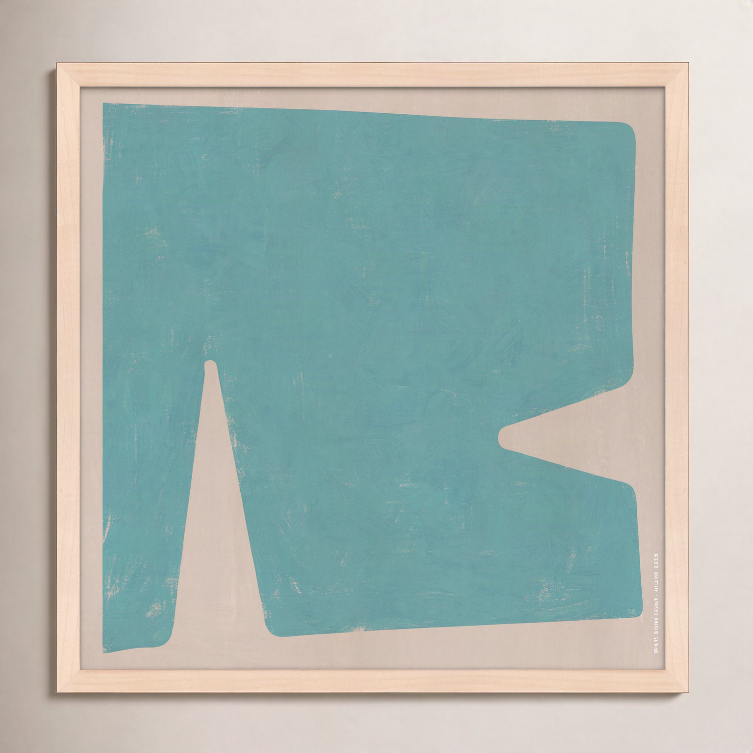 Sculpted Pastel 3 by Romina Gadler, Maple Paper Framed, 24" H x 24" W