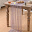 Lot de 10 chemins de table en gaze gris-violet doré de 3 m, à paillettes métalliques transparentes, pour souper, mariage, anniversaire, fêtes et réceptions à la maison.