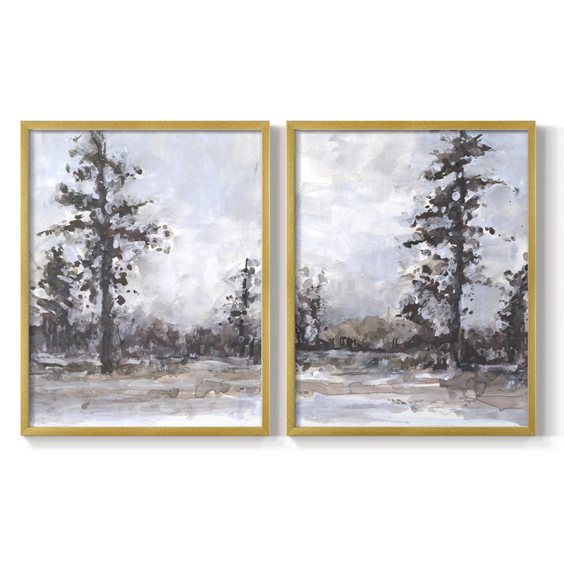 «Vintage Tree Moment I», reproduction encadrée de qualité supérieure - prête à être accrochée - aucun clou requis - aucun clou requis