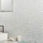 Spa Super White Circles Glass Tiles