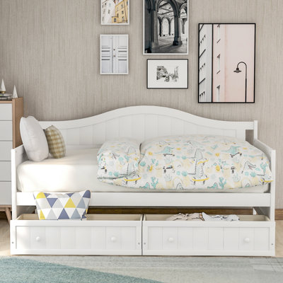 Aprilia Twin Daybed with Two Drawers