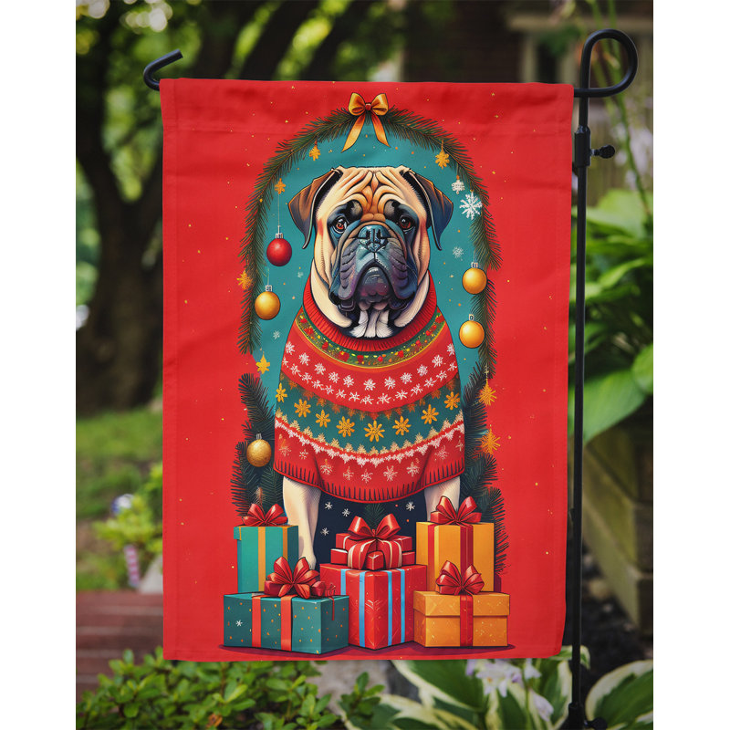 Drapeau de jardin en polyester double face H 15,5 po x l 11,25 po