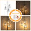 Lampe sur pied 3 lumières, à intensité variable avec interrupteur au pied, cages suspendues industrielles, ampoules DEL incluses-1791500160-1764474960