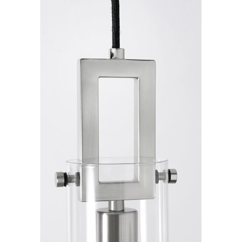 Houston 3-Light Linear Pendant - 60W -, Satin Nickel