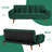 Tarantino Twin 75.3'' Upholstered Split Back Convertible Sofa-184895332