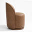 PU Leather Barrel Swivel Armless Dining Chair-209546218