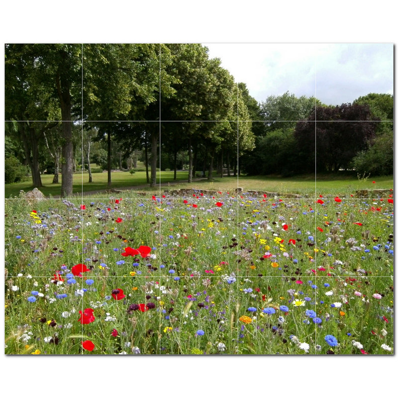 Murale décorative en céramique 4,25 po x 4,25 po