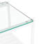 Deux tables d'appoint rectangulaires en verre trempé pour un salon fonctionnel, moderne et relaxant