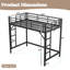 Lits avec rangement compacts, lit mezzanine simple en métal TG, maison moderne