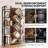 Industrial Tree Bookshelf, 5 Tier Tall Storage Rack With Open Shelves, Large  Bookcase Organizer For Bedroom Living Room Office