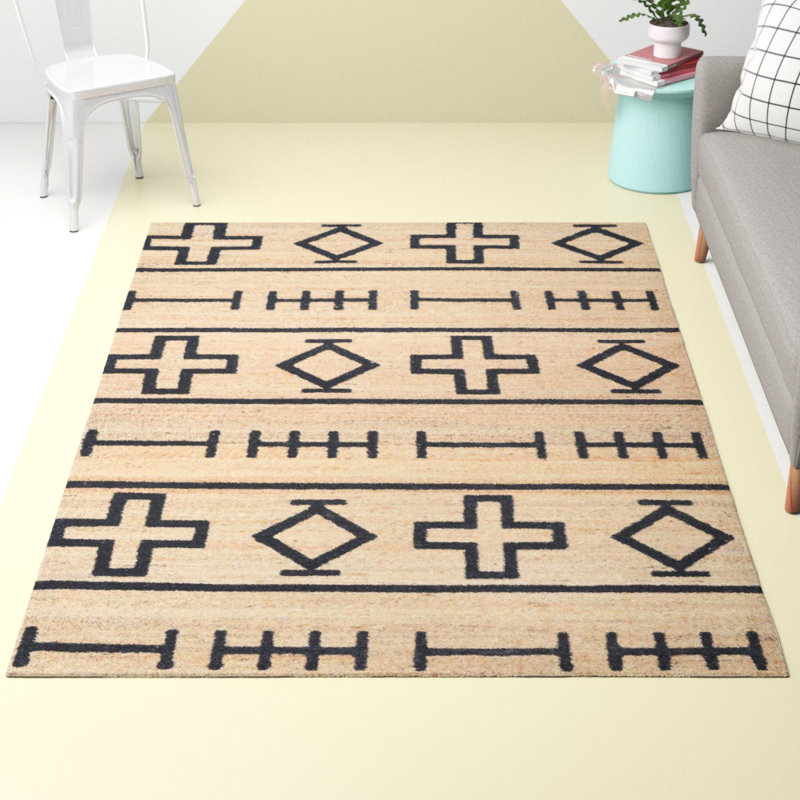 Calkins Geometric Hand Woven Area Rug, Rectangle 152 x 244cm