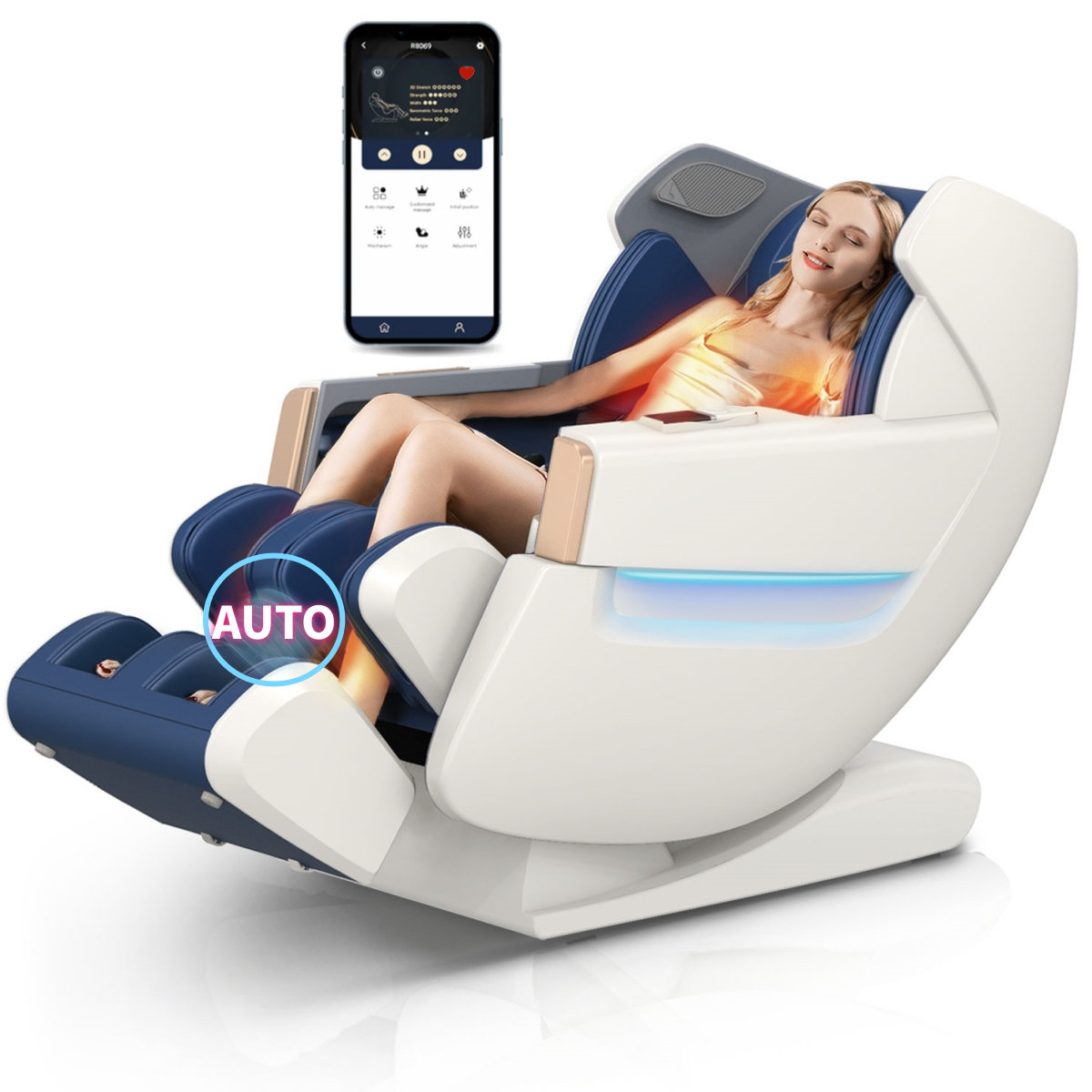 Iboomas 2023 Massage Chair,zero Gravity Massage Chair Full Body With Leg  Auto Scan And Extend,sl Track,backrest And Calf Heating,thai Stretching,foot  Rollers,shiatsu Massage Chairs Recliner & Reviews - Wayfair Canada