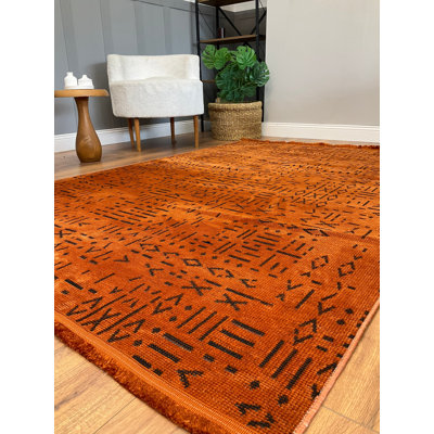 Amiliya Solid Colour Chenille Area Rug