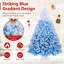 Arbre de Noël artificiel illuminé 7 pi avec lumières DEL blanc chaud et 8 modes d'éclairage-37670117