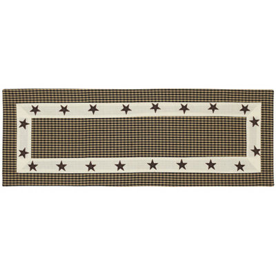 Small Checks With Star Border Table Runner