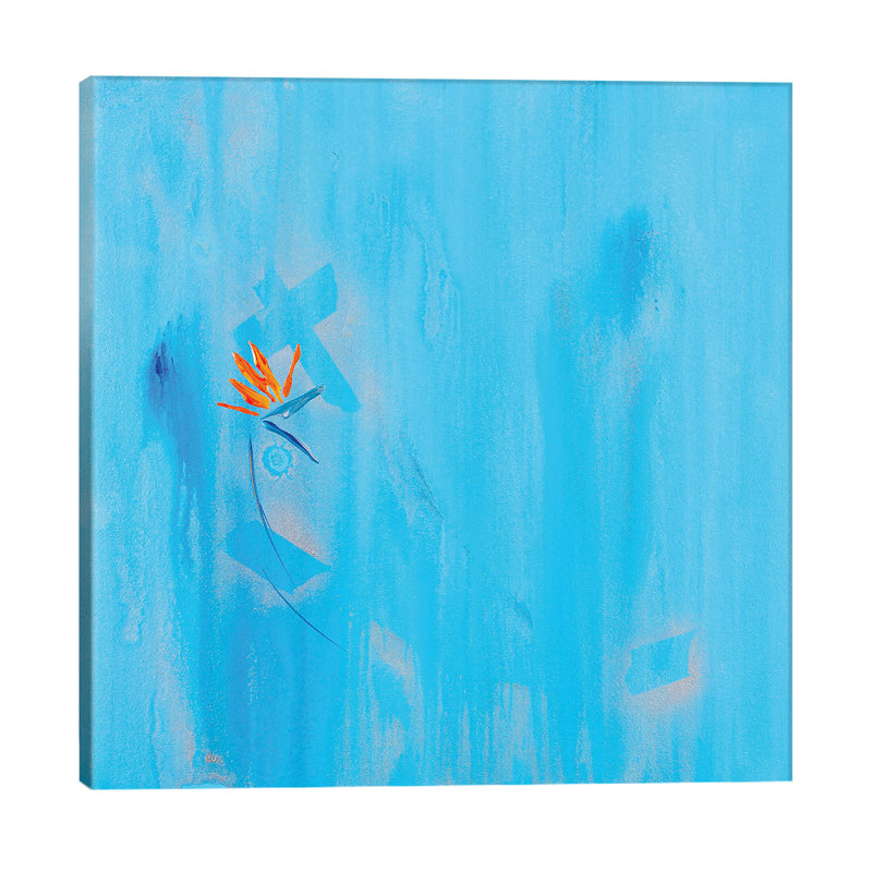 'Silver Linings for Birds of Paradise' Painting Print on Wrapped Canvas, 66.04 cm H x 66.04 cm W x 3.175 cm D