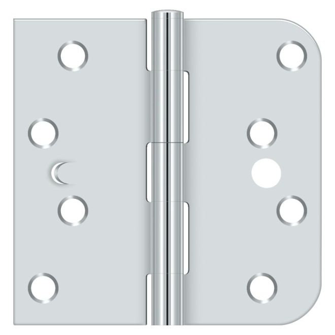 Charnière à mortaise droite Deltana S44058TT26-Rh, Chrome poli