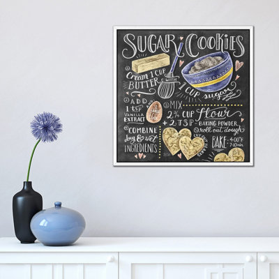 Sugar Cookies Recipe - Print on Canvas