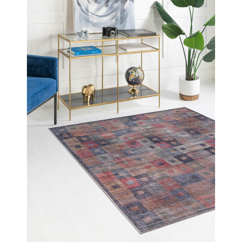 Sisu Checkered Indoor Rug, Square 7'10"