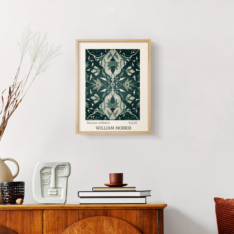 William Morris, reproduction encadrée L XXII, Noir, H 14 po x l 11 po
