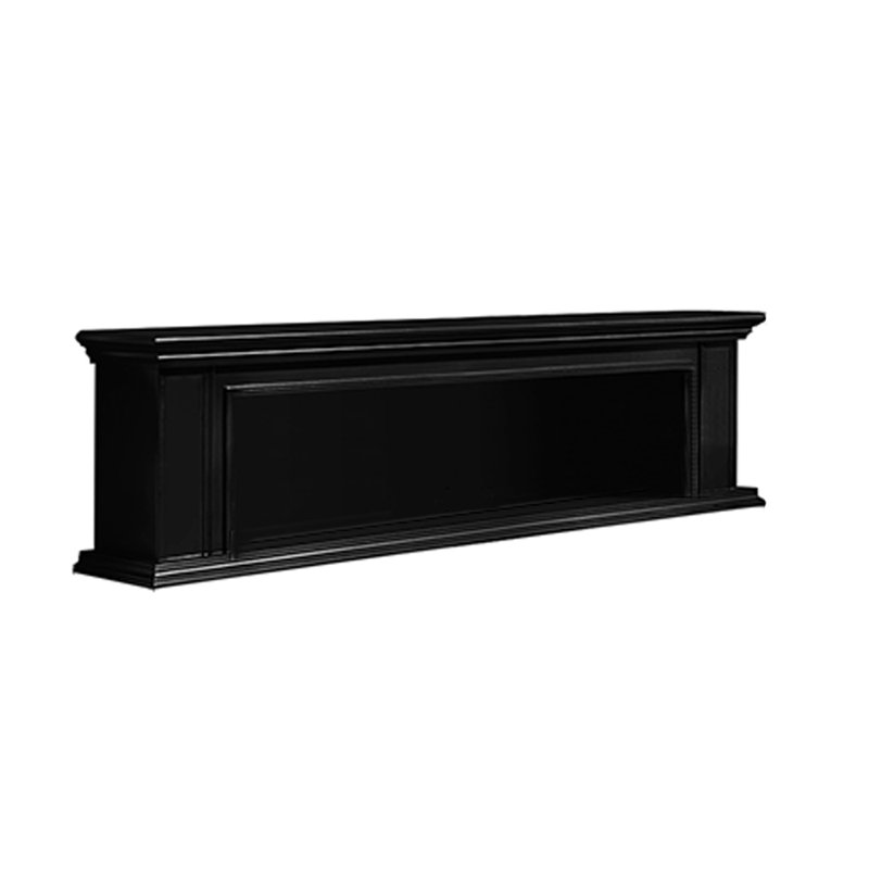 Meuble télé American Fireplace, L 78,74 po, Noir, noir, noir, noir