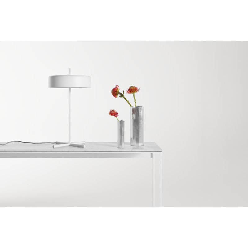 Gussy Aluminum Table Vase, 11" H x 4" W x 4" D