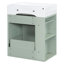 Meuble-lavabo de 20 pouces avec lavabo et rangement en céramique-2115209853