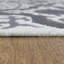 Hand Knotted Sumak Wool Contemporary White | Charcoal Rectangle Indoor Area Rugs-726621759