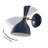 Bloomsdale 1 - Light White/Brass Gold Wallchiere-876110411
