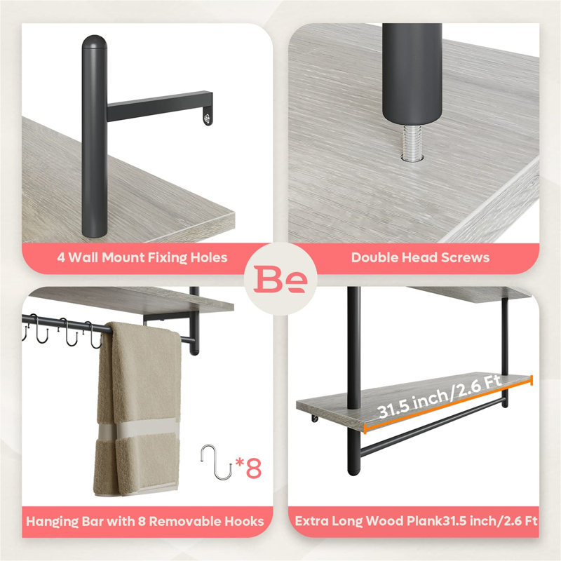 Anceline Floating Shelf