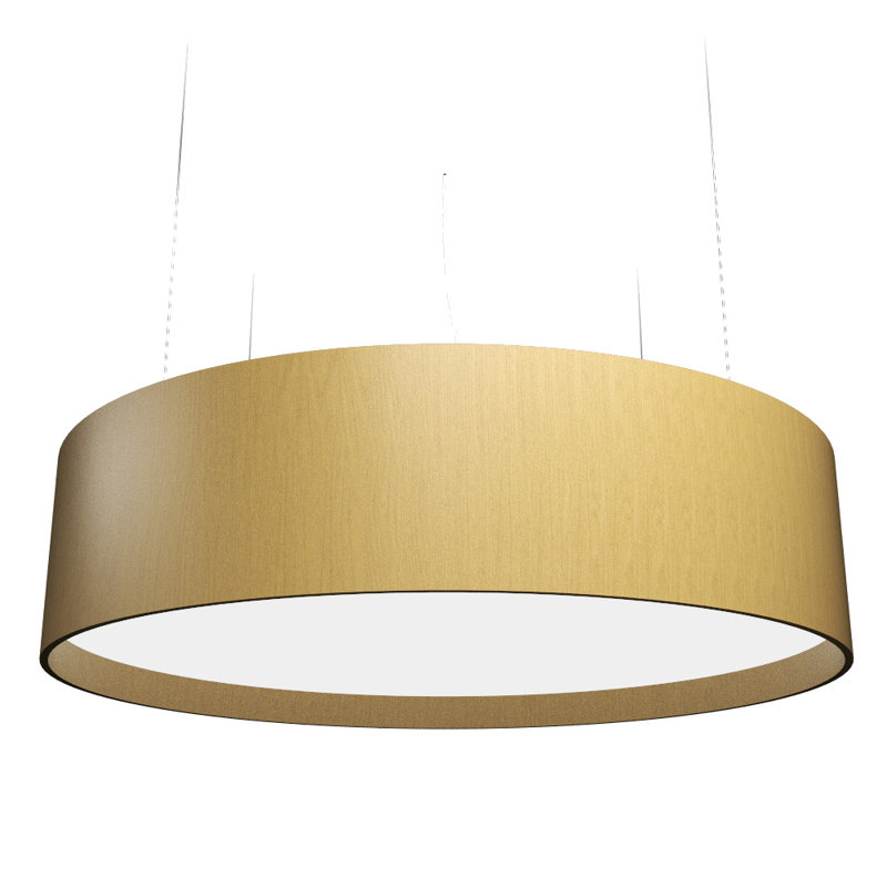 Luminaire suspendu cylindrique Cilíndrico, Or biologique