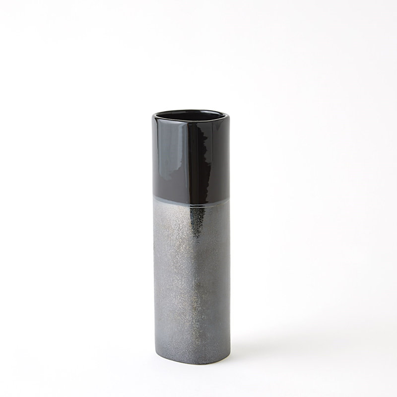 Descent Handmade Earthenware Table Vase, 12" H x 4" W x 4" D