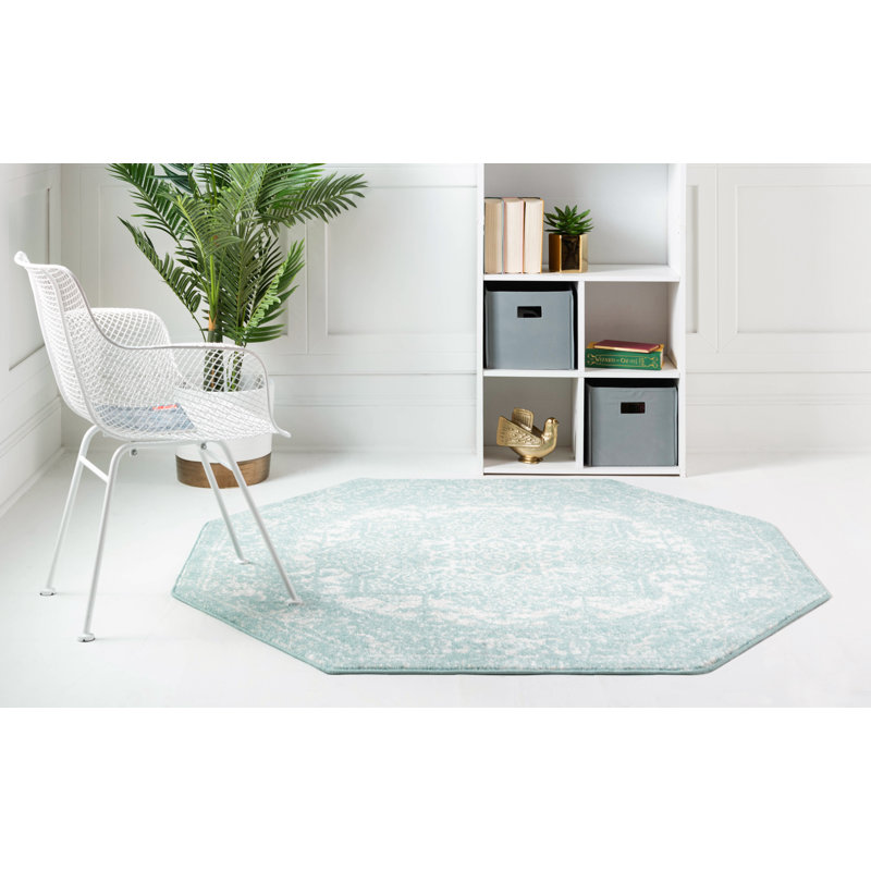 Valjean Oriental Indoor Rug, Octagon 5'3" x 5'3"